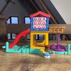 Vintage Little People Fun Sounds Playground W/1 Figure. Plays Music& Sound Works
